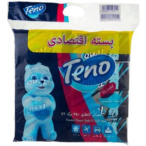 دستمال کاغذی اقتصادی 500 برگ تنو بسته 8 تایی